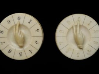 Pair of whist counters, early 19th century