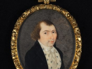 Frederick Weissenfels portrait miniature, ca. 1770-1775