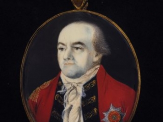 Henry Clinton portrait miniature by John Ramage, ca. 1778-1782