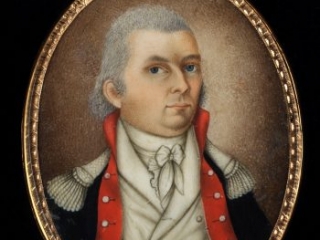 John Hutchinson Buell portrait miniature attributed to Isaac Sanford, ca. 1793-1799