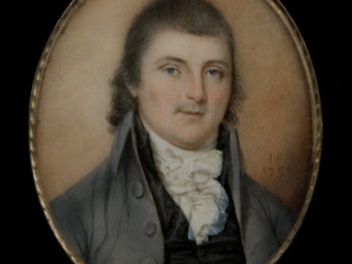 Thomas Posey portrait miniature by James Peale, 1795