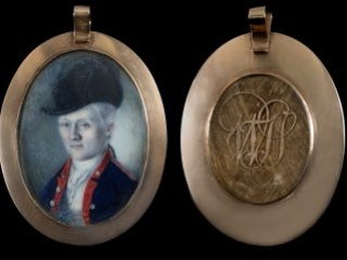 William Truman Stoddert portrait miniature by Charles Willson Peale, ca. 1778