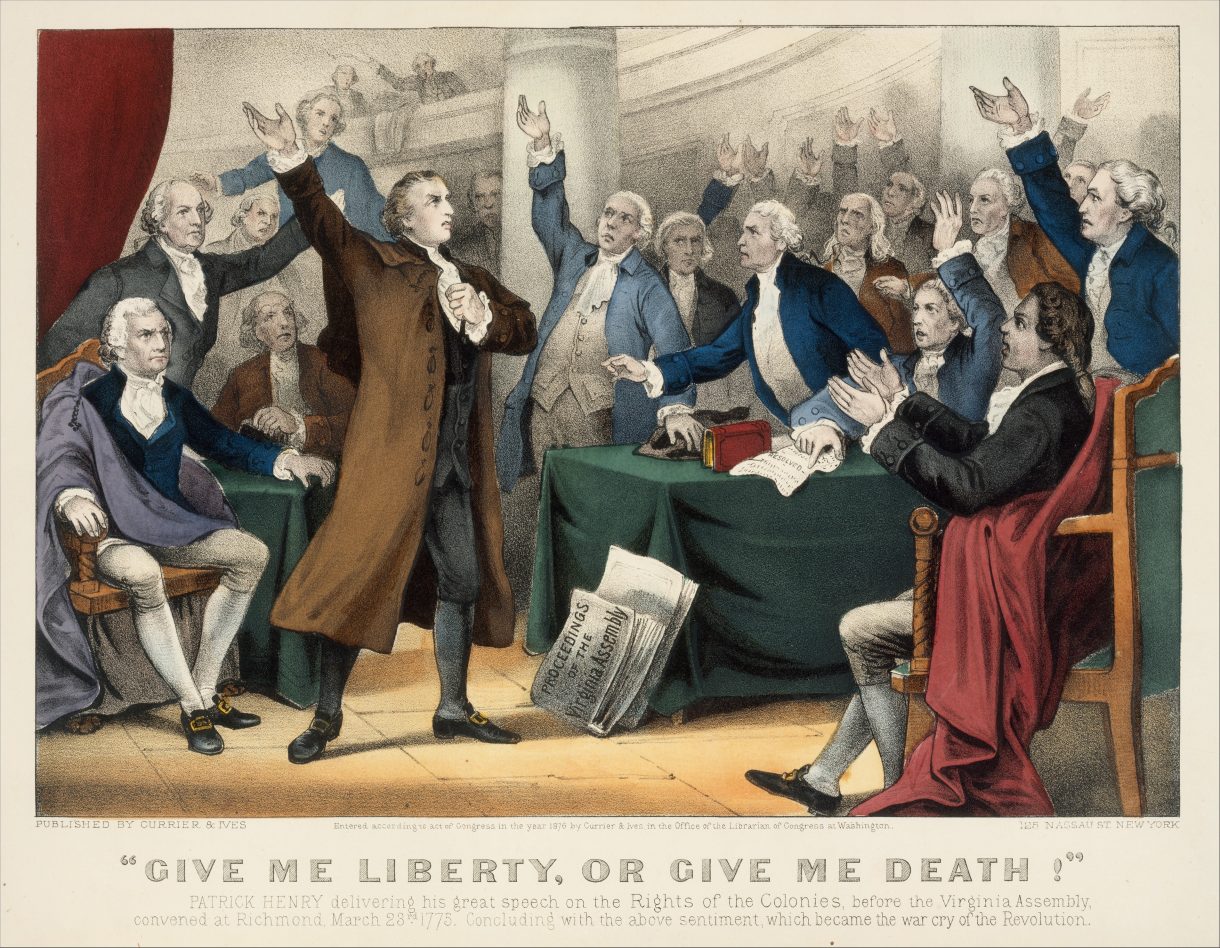 Give Me Liberty Or Give Me Death Published By Currier And Ives New