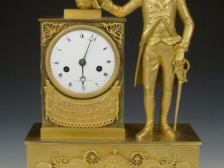 George Washington mantel clock by Jean-Baptiste DuBuc, Paris, ca. 1800-1810