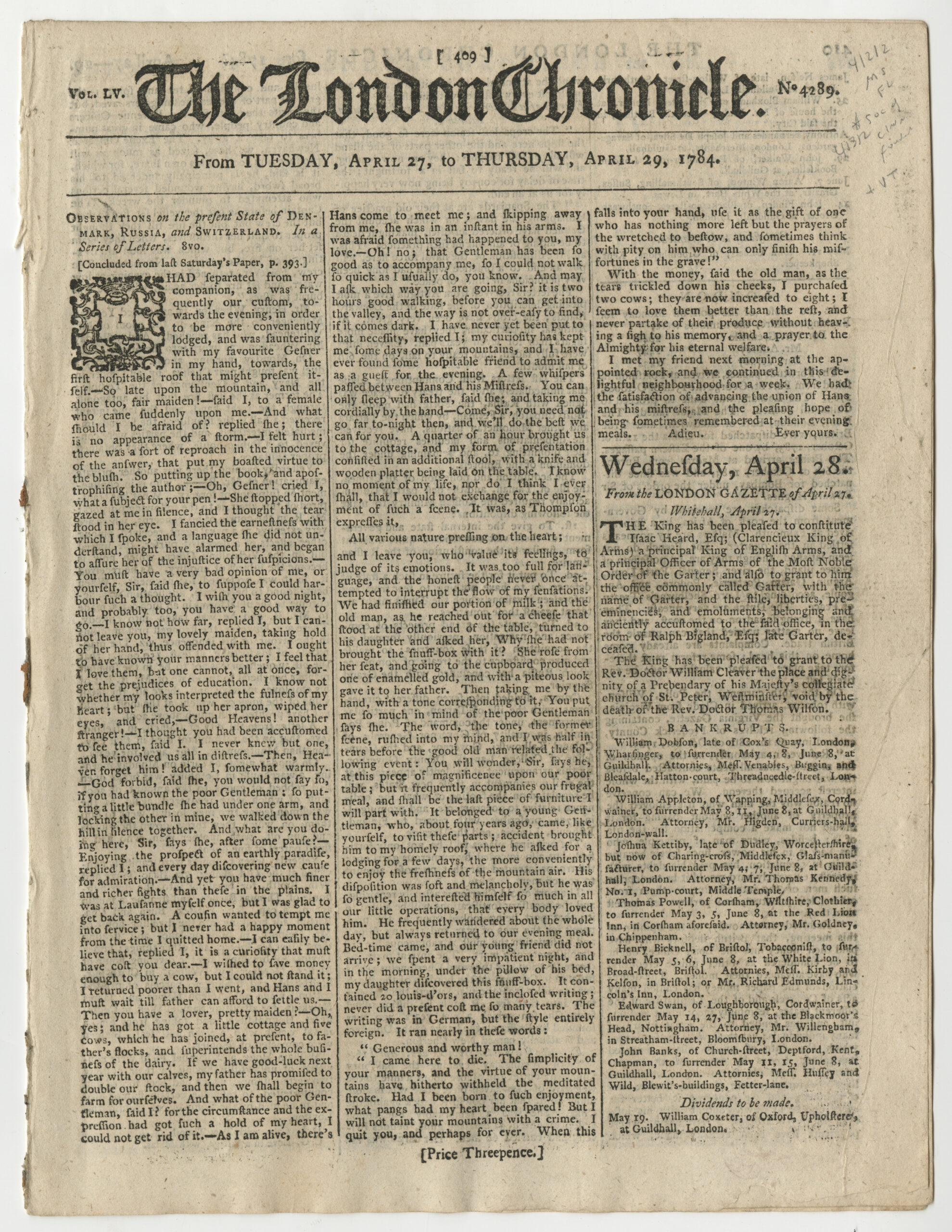 Newspapers - The American Revolution Institute