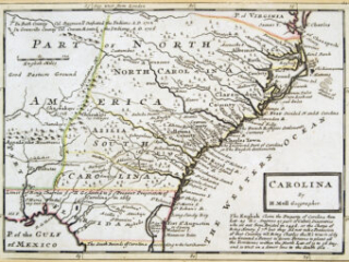 Carolina by Herman Moll, 1736